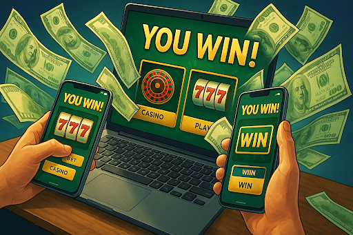 Chiến thắng trong các trò chơi cá cược trực tuyến tại vmax